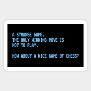 War Games – A Strange Game Sticker